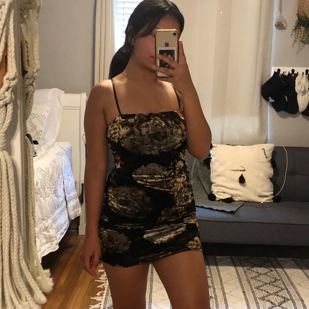 Black Floral Dress